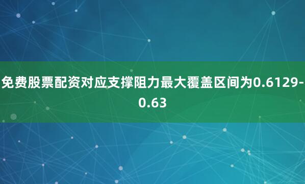 免费股票配资对应支撑阻力最大覆盖区间为0.6129-0.63